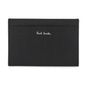 Kleur Blok Saffiano Leren Kaarthouder PS By Paul Smith , Black , Heren