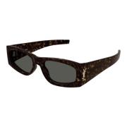 Havana Grijs Zonnebril SL M140 Saint Laurent , Brown , Dames