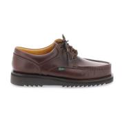 Thiers Leren Veterschoenen met Verhoogde Stiksels Paraboot , Brown , H...