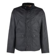 Gewaxte katoenen jas met ruitvoering Barbour , Black , Heren