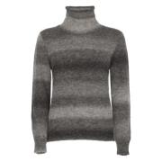 Kasjmier Alpaca Hoge Hals Trui Kangra , Gray , Dames