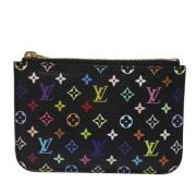 Pre-owned Canvas wallets Louis Vuitton Vintage , Black , Dames