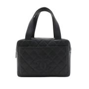 Pre-owned Leather chanel-bags Chanel Vintage , Black , Dames