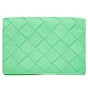 Pre-owned Leather wallets Bottega Veneta Vintage , Green , Dames