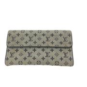 Pre-owned Canvas wallets Louis Vuitton Vintage , Beige , Dames