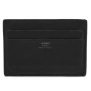 Pre-owned Leather wallets Hermès Vintage , Black , Dames