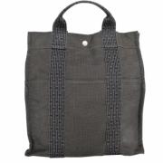 Pre-owned Canvas totes Hermès Vintage , Gray , Dames