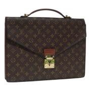 Pre-owned Canvas briefcases Louis Vuitton Vintage , Brown , Dames