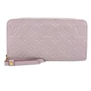 Pre-owned Leather wallets Louis Vuitton Vintage , Pink , Dames