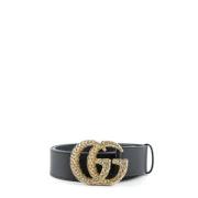 Pre-owned Leather belts Gucci Vintage , Black , Dames