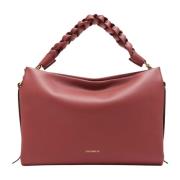 Leren handtas in klassieke stijl Coccinelle , Red , Dames