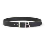 Zwart klassiek riem met stijl B Balenciaga , Black , Heren