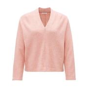 Stijlvolle Sweatshirt met Gukamma Detail Opus , Pink , Dames