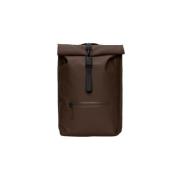 Rolltop Rugzak Rains , Brown , Unisex