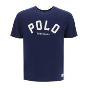 Geborduurd Logo Katoenen T-shirt Polo Ralph Lauren , Blue , Heren