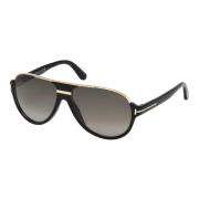 Dimitry Zonnebril Zwart Goud Grijs Getint Tom Ford , Black , Heren