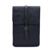 Mini Navy Rugzak met Meerdere Zakken Rains , Blue , Dames