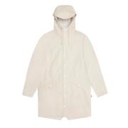 Waterdichte Lange Jas Minimalistische Stijl Rains , Beige , Unisex