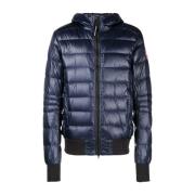 Blauwe Crofton Gewatteerde Jas met Capuchon Canada Goose , Blue , Here...