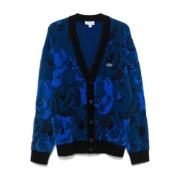 Bloemen Jacquard Vest Lacoste , Blue , Heren