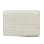 Pre-owned Leather wallets Bottega Veneta Vintage , White , Dames