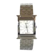 Pre-owned Stainless Steel watches Hermès Vintage , Gray , Heren