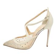 Pre-owned Mesh heels Christian Louboutin Pre-owned , White , Dames