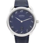 Pre-owned Stainless Steel watches Hermès Vintage , Blue , Heren