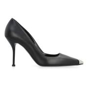 Stiletto Punk Leren Pumps Alexander McQueen , Black , Dames