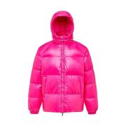 Hooded Unisex Donsjas - Glanzend Pyrenex , Pink , Heren