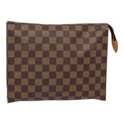 Pre-owned Canvas pouches Louis Vuitton Vintage , Brown , Dames