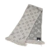 Pre-owned Wool scarves Louis Vuitton Vintage , Gray , Dames