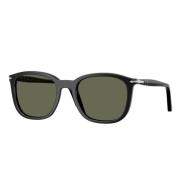 Gepolariseerde groene lens zonnebril Persol , Black , Unisex