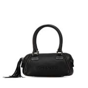 Pre-owned Leather handbags Chanel Vintage , Black , Dames