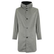 Omkeerbare Cashmere Jas Licht Grijs Kired , Gray , Heren