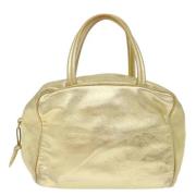 Pre-owned Leather handbags Loewe Pre-owned , Yellow , Dames