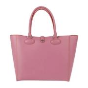 Pre-owned Leather handbags Loewe Pre-owned , Pink , Dames