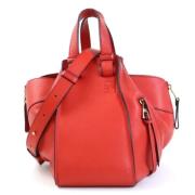 Pre-owned Leather handbags Loewe Pre-owned , Red , Dames