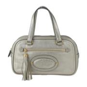 Pre-owned Leather handbags Loewe Pre-owned , Gray , Dames