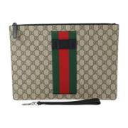 Pre-owned Canvas gucci-bags Gucci Vintage , Beige , Heren