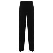 Zwarte wollen broek met wijde pijpen Max Mara Weekend , Black , Dames