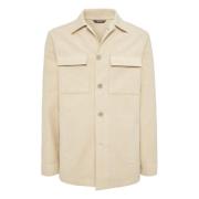 Link Overhemdjasje In Moleskin Boggi Milano , Beige , Heren