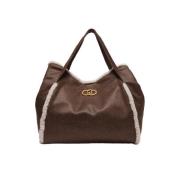 Mokka Tote Tas met Teddy Details Liu Jo , Brown , Dames