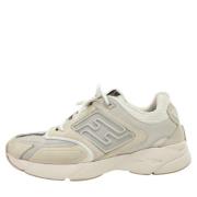 Pre-owned Leather sneakers Fendi Vintage , Beige , Heren