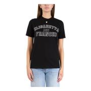 Logo Print Jersey T-shirt Elisabetta Franchi , Black , Dames