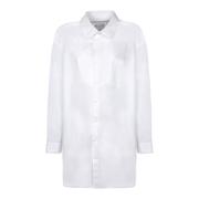 Wit Overhemd met Open Details Maison Margiela , White , Heren