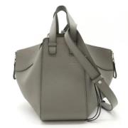 Pre-owned Leather handbags Loewe Pre-owned , Gray , Dames