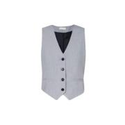 Elegante Mouwloze Dandy Gilet Liu Jo , Gray , Dames