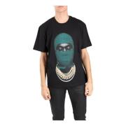 Katoenen T-shirt met Frontprint IH NOM UH NIT , Black , Heren