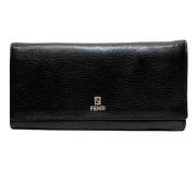 Pre-owned Leather wallets Fendi Vintage , Black , Unisex